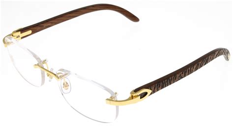 cartier wood frame eyeglasses